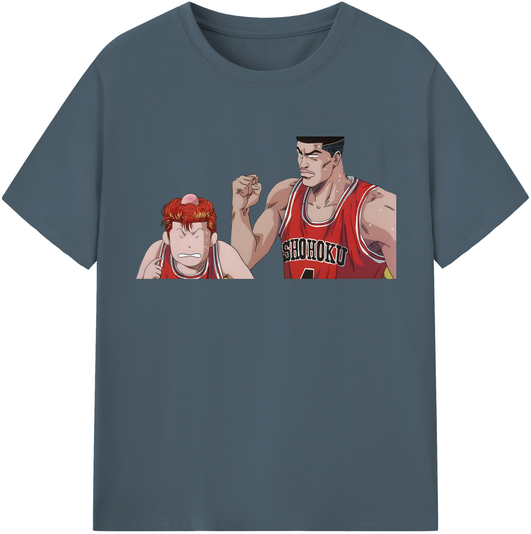 SLAM DUNK／スラムダンク 綿100％半袖Tシャツ（フロントプリント）
